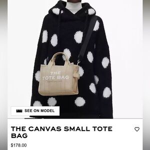 Marc Jacobs Beige Canvas Tote Bag